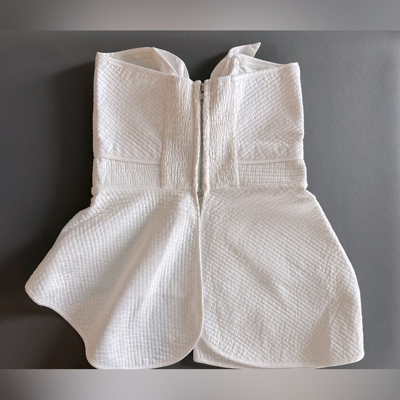 Chelsea Peplum Cutout Strapless Top - Picture 2 of 6